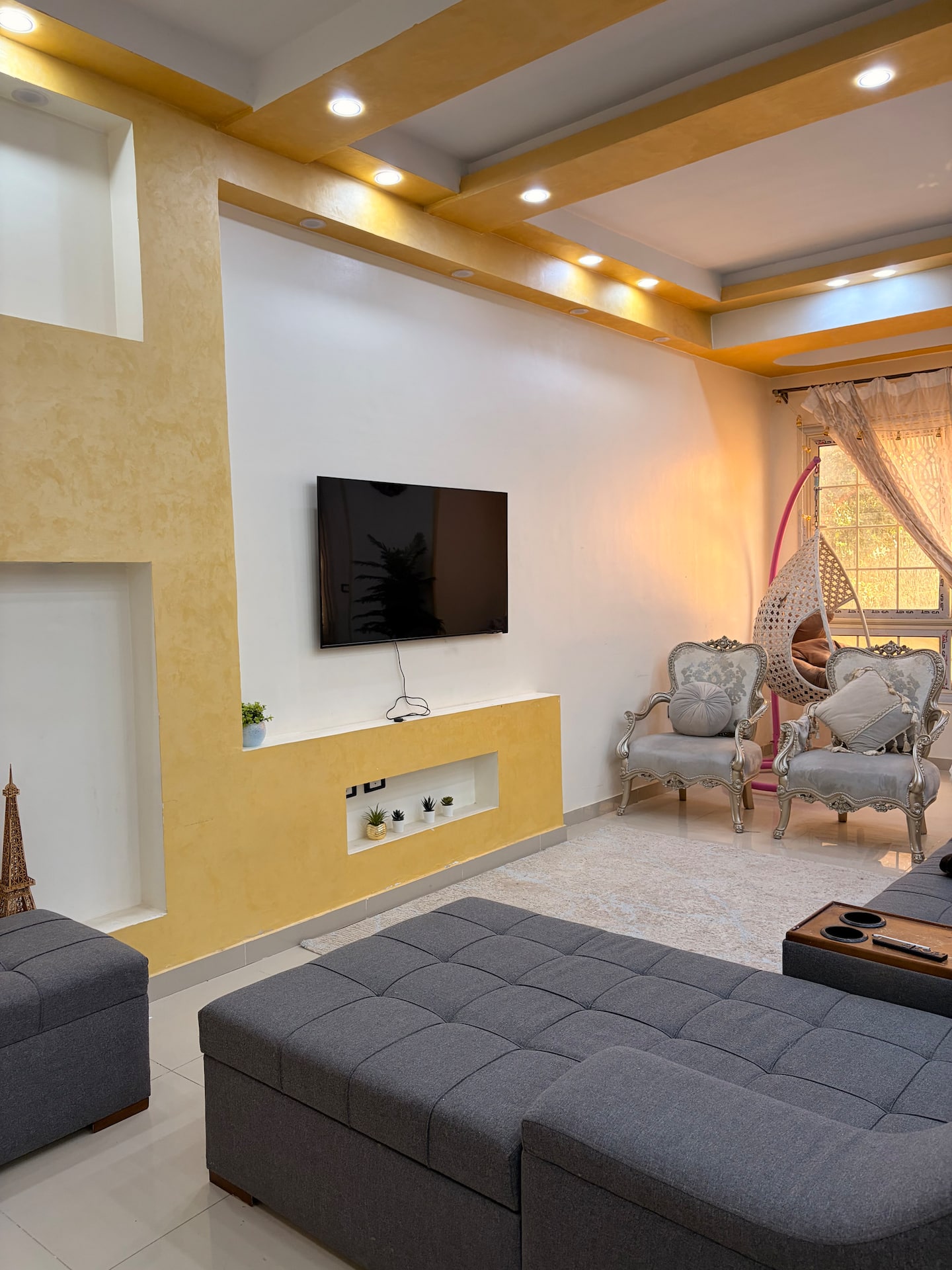 Living room with classic furniture